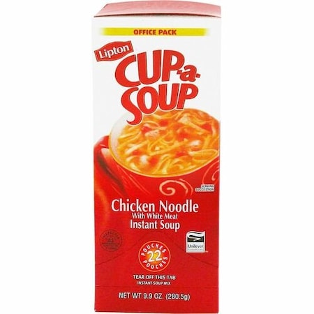 Lipton/Unilever Cup-a-Soup, .45 oz., 2 Chicken Noodle, 22PK LIPTJL03487